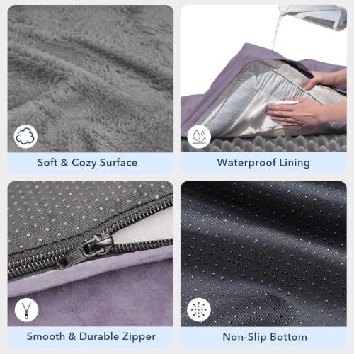 Image of Jumbo Waterproof Dog Bed for Extra Large Size Dogs with Bolster