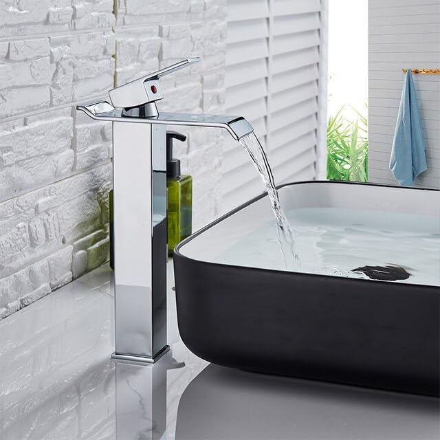 Robinet lavabo chrome cascade mitigeur mitigeurs éviers grue de salle de bains