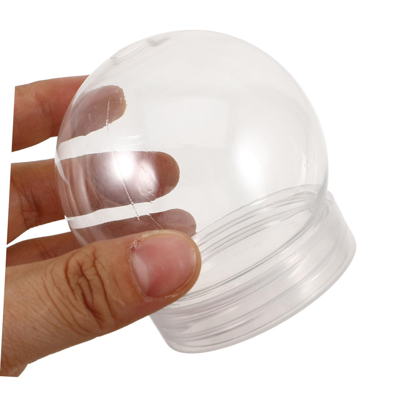 24 Piezas Accesorios para Bolas De Nieve De Plástico Transparente Suministros DIY para Bolas De Agua Vacías Grandes para Manualidades De De Navidad