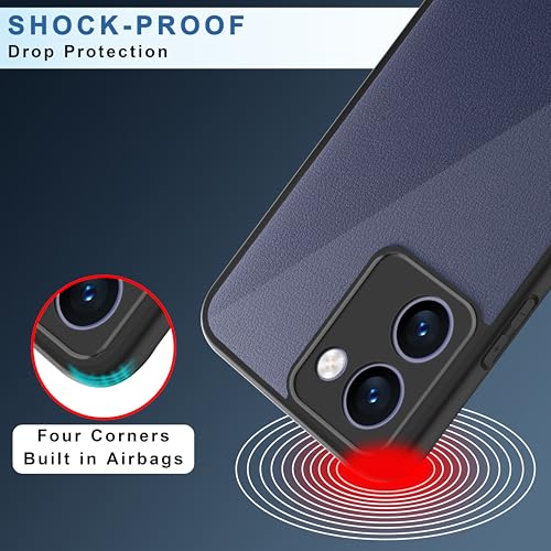 Image of CEDO Backcover for Realme P3 Ultra (5G) | Camera Protection Bump Shockproof Edge | Ultra Hybrid Transparent Acrylic Clear TPU+PC Hard Backcase Cover (Black)