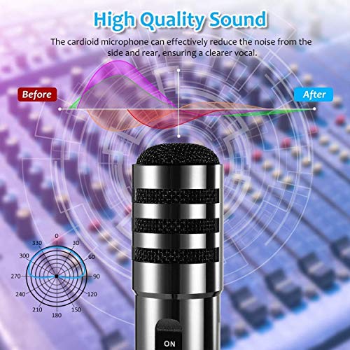 Recording Microphone, Eivotor 3.5Mm Condenser Microphone Plug And Play, Pc Microphone With Filter Suitable For Podcasting, Voice Recording, Skype, Youtube, Games, Laptop, Computer, Phone #TOP3