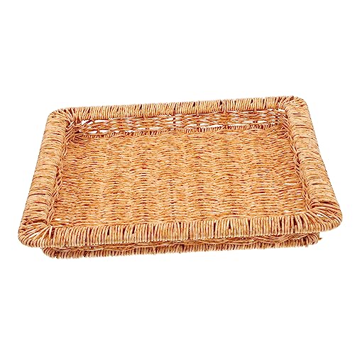 BESTYASH Cesta de Plástico con Tapa Cesta para Snacks y Frutas Resistente Multifuncional para Almacenamiento Hogar y Comedor