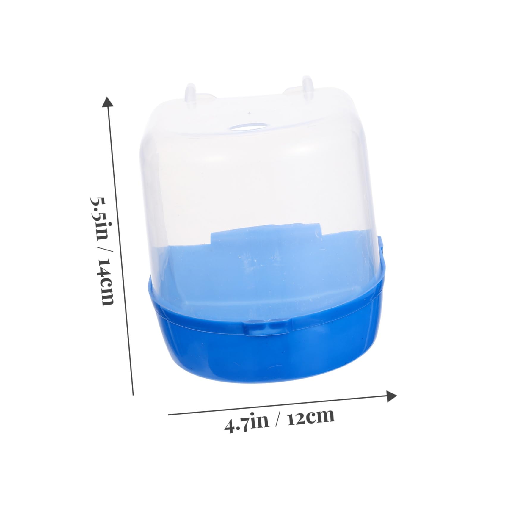 balacoo 2 Pack Bird Bathtub for Cage Quick Assembly Parrot Bath Cube Bird Supplies Plastic