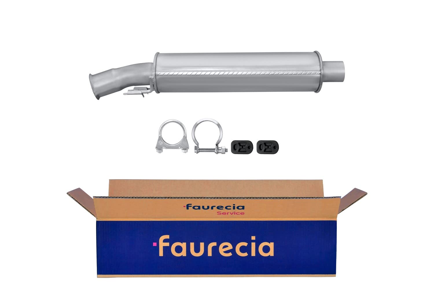 HELLA 8LC 366 025-151 Middle Silencer - Easy2Fit Kit - Centre - One Piece - Set with Attachments