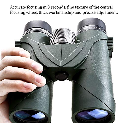 Fernglas für Erwachsene, 10x42 Kompakt-HD-Fernglas mit Nachtsicht bei schlechten Lichtverhältnissen für die… – Bild 3