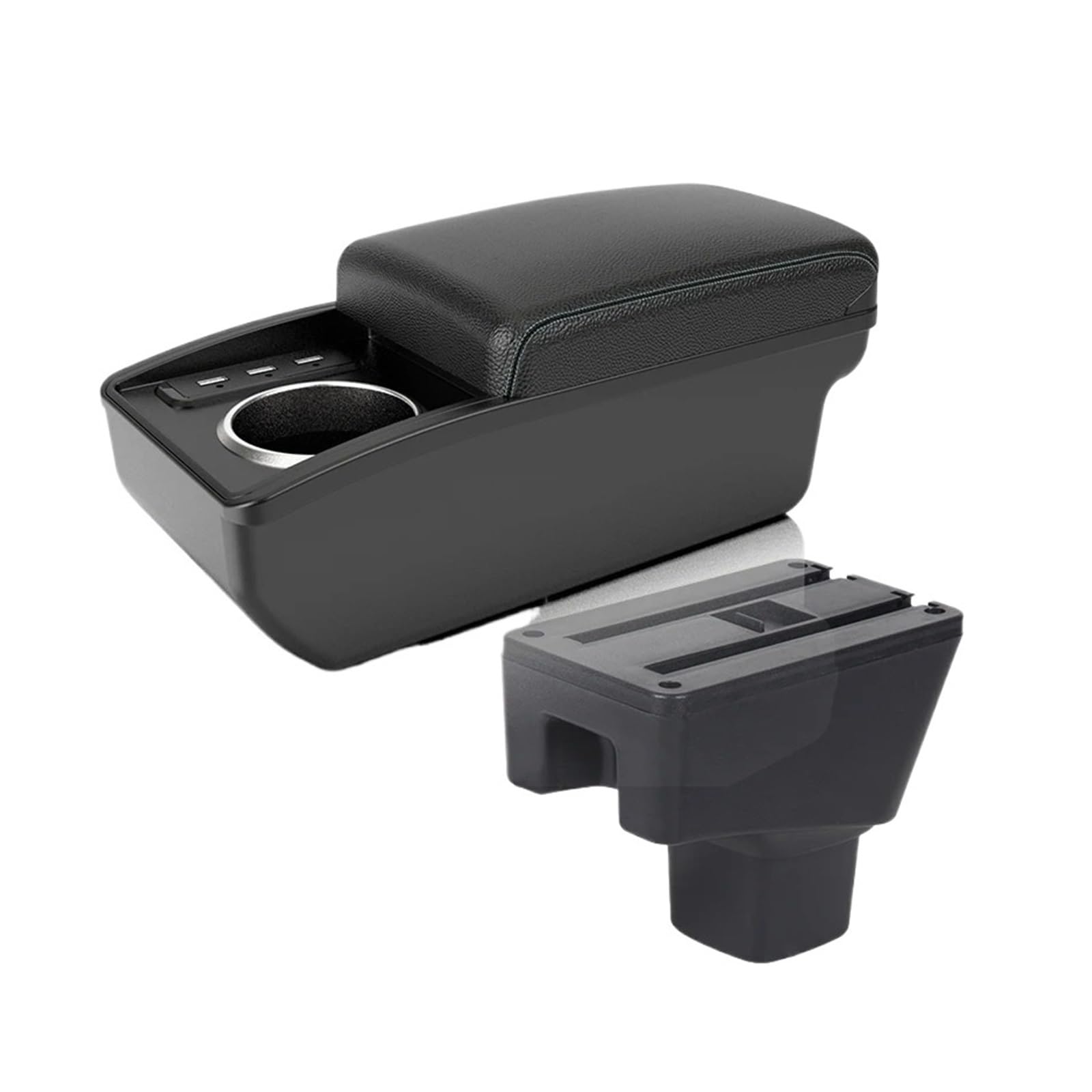 UMDJJU For SUZUKI For SX4 Armrest Interior Parts Car Box Retrofit Storage Accessories Details Car Centre Console Armrest Box(B3 white line 6 usb)