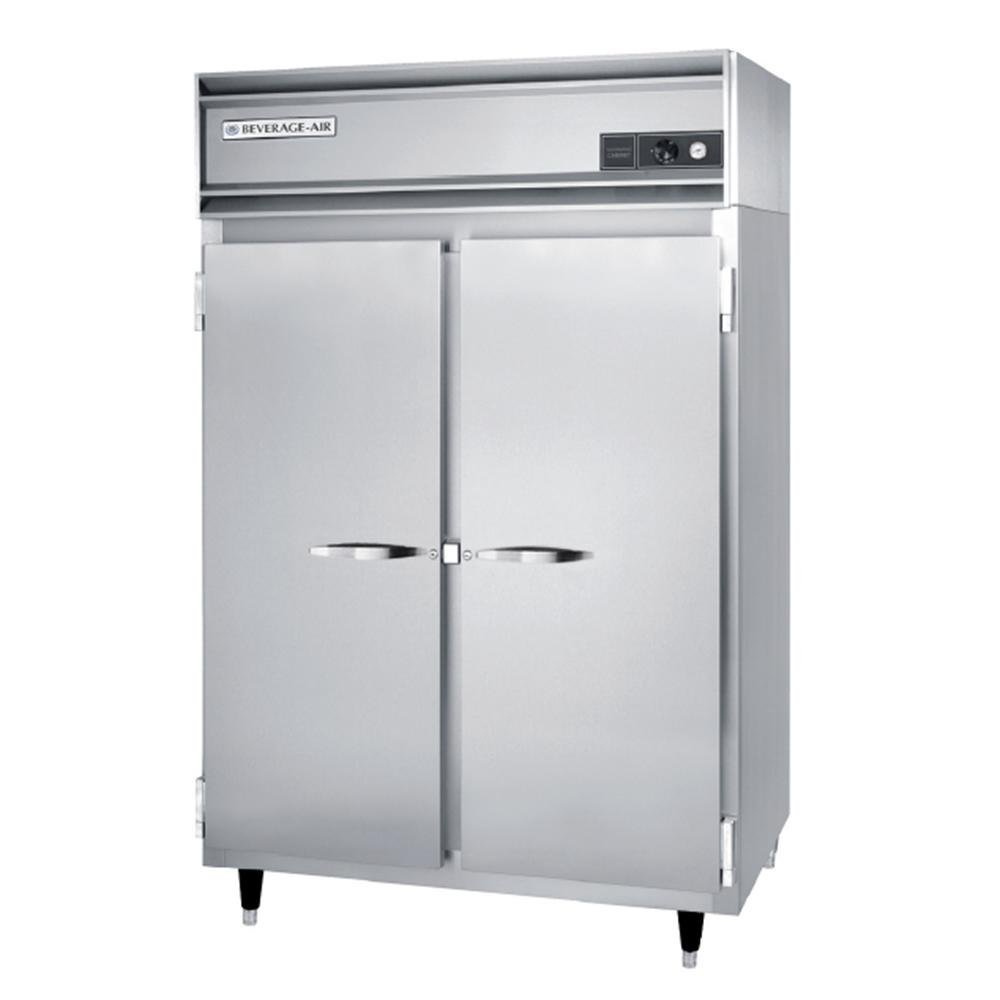 Beverage-Air P Series - Top Mount - Pass Thru Warming Cabinet - Two Section - Solid Doors by Beverage Air – Black, Model PH2-1S-PT