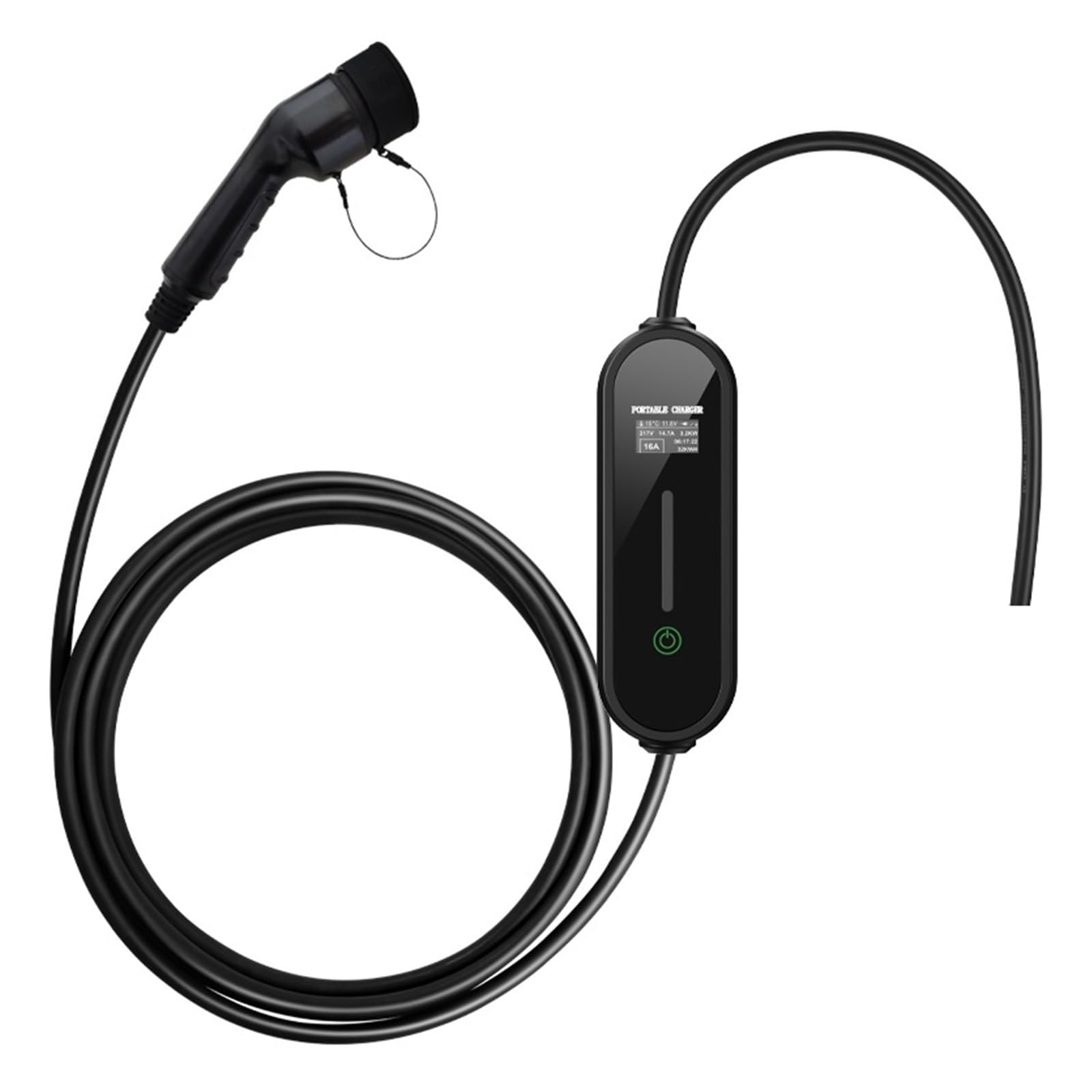 Cargador Portátil EVSE Tipo 2, 16A, 3,5 KW, Carga, De Coche Eléctrico, Enchufe CCS2, Vehículo Recarga Segura