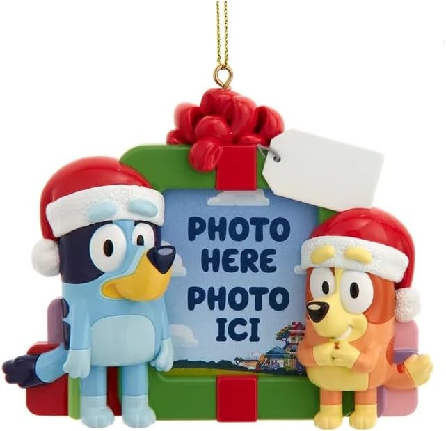 Durable Resin Bluey with Bingo Photo Frame Hanging
