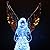 Dalax- Angel LED Lighted Sparkling Color Changing Snow Globe Water Lamp with 6 Hour Timer, 12'' Prayer Angel Swirling Glitter Golden Wings Statue Home Decor Figurine, Christmas Ornaments Decorations