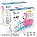 HIWENA Flamingo Float, Inflatable Flamingo Pool Float Tube for Party, 41 Inches Pink Flamingo Float, for Ages 9+