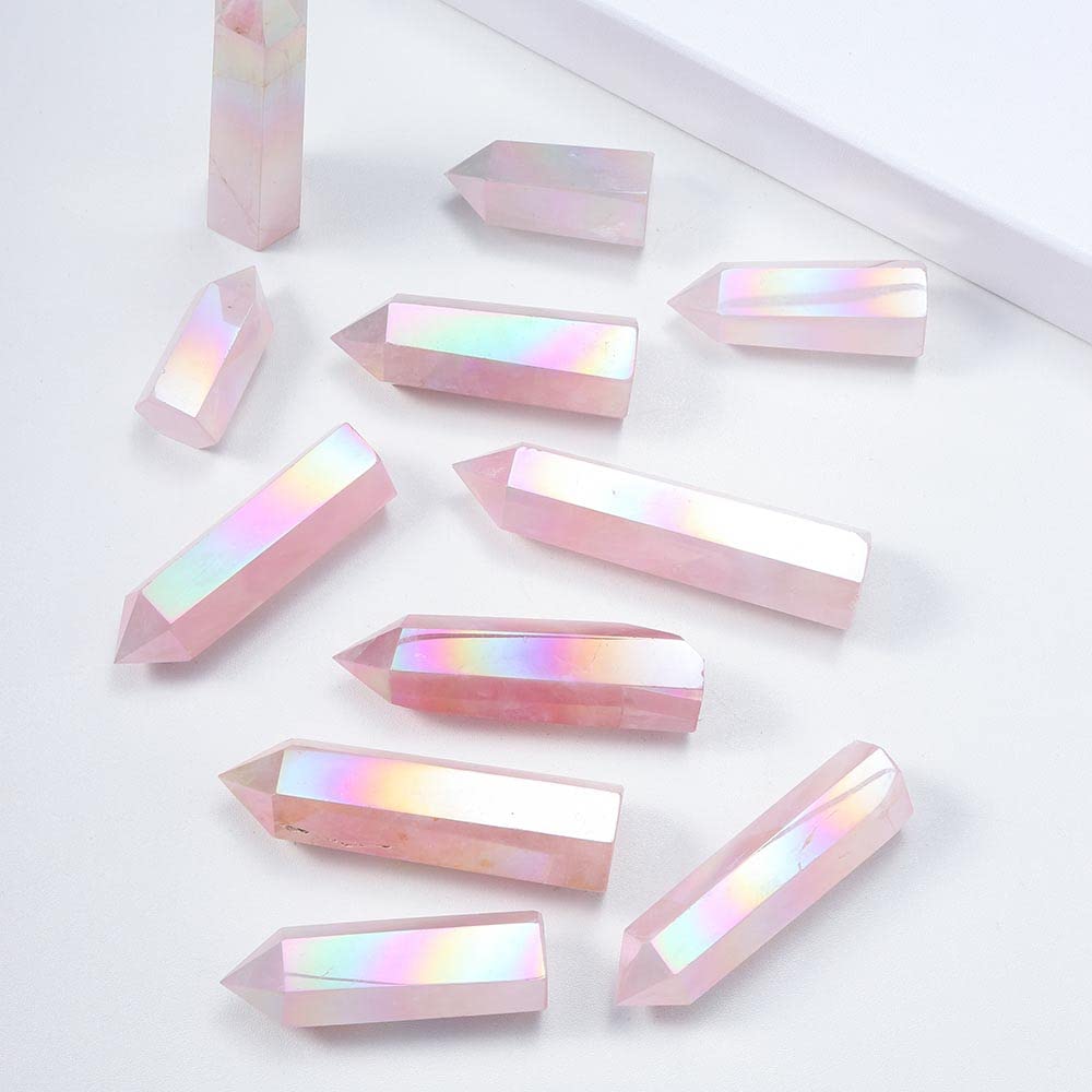 クリスタルワンド★天然石ワンド★チャクラ開け★希少★ローズクォーツ★ Amazon.co.jp: Empyreal Crystal 7チャクラヒーリングワンド