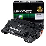 LINKYO Compatible Toner Cartridge Replacement for HP 90A CE390A (Black)