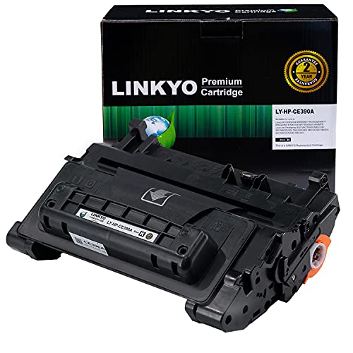 LINKYO Compatible Toner Cartridge Replacement for HP 90A CE390A (Black)