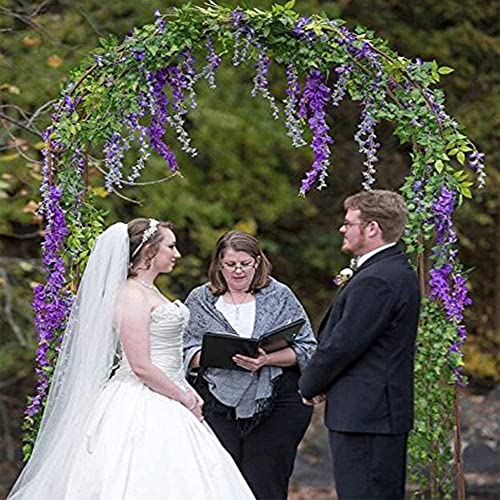 Wisteria Garland Artificial Wisteria Vine 5Pcs 7.2Ft/Piece Wisteria Artificial Flowers Garland Fake Wisteria Garland Greenery For Wedding Arches Decor (White) #TOP5