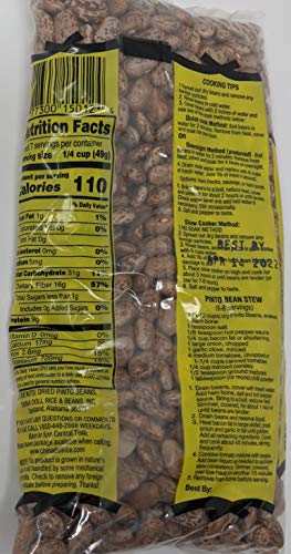 China Doll Pinto Beans Bundle - 4 X 12 Oz Bags Of China Doll Pinto Beans, Pinto Beans From China Doll, Bundled With Recipe Sheet #TOP3
