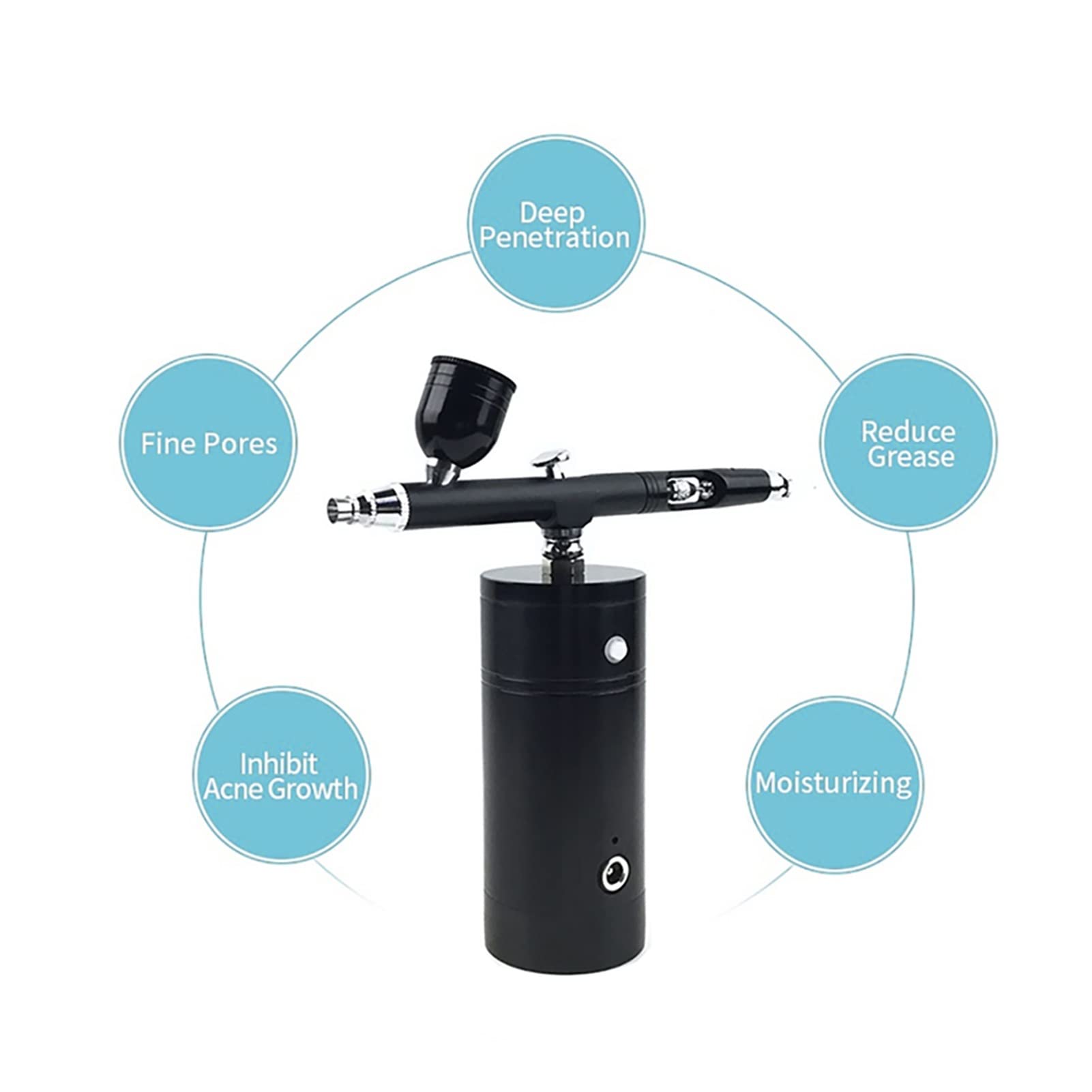 Kit aerografo a spruzzo per vernice a doppia azione con compressore, fondotinta per trucco, wireless, etichetta privata, multifunzionale, personale, per pareti interne ed esterne della casa, soffitt