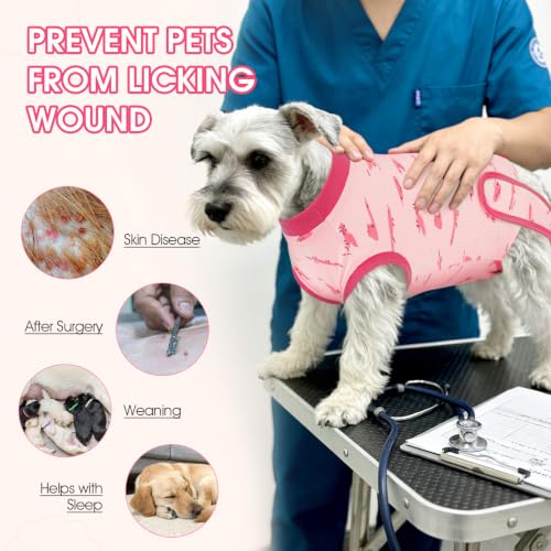 Image of IDOMIK Dog Recovery Suit for Neuter Spay,Anti-Licking Dog Surgical Bodysuit