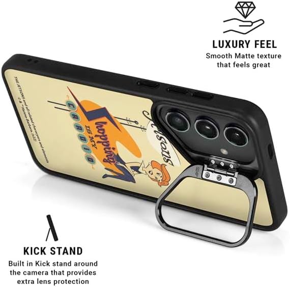 Skinit Kickstand Phone Case Compatible with Galaxy S25 Plus - Officially Licensed The Jetsons Shopping is My Cardio Design