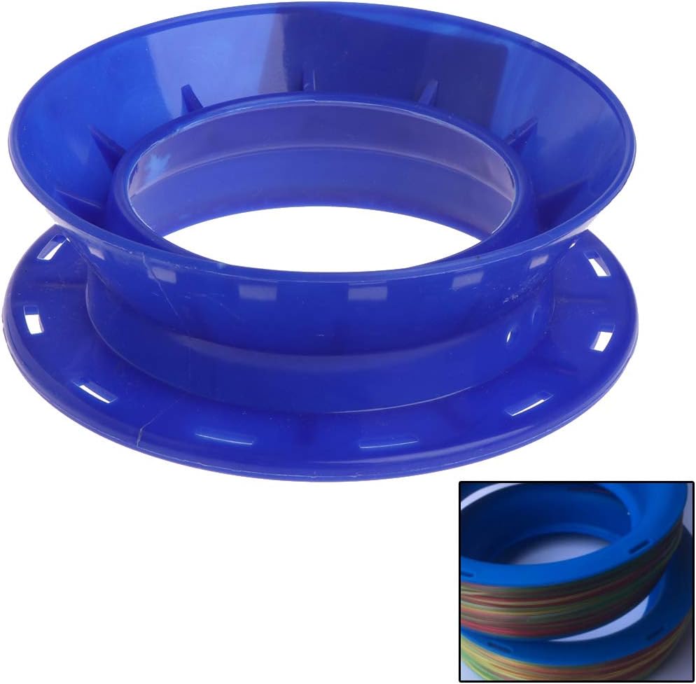 5 Pcs Fishing Line Coiling Plate Wire Winding Rings Reel Plastics Handle Wire Winding Hand Reel Fishing Accessory