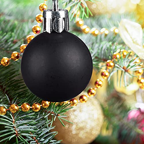 Relaxdays Christmas Baubles Set of 100, Festive Ornaments, Matt, Shiny, Glitter, Tree Balls ∅ 3, 4 & 6 cm, Assorted - Image 2