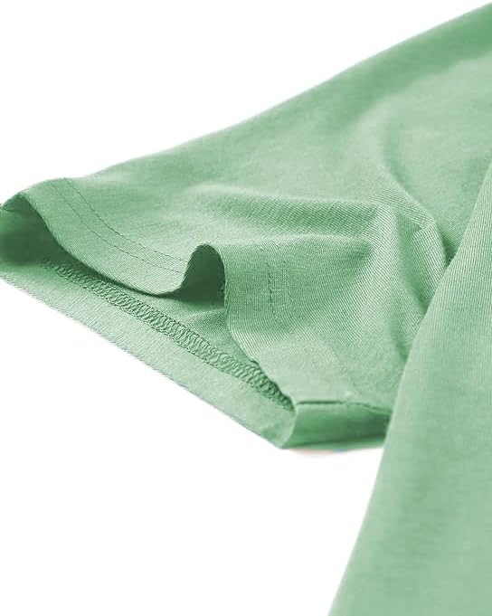 Poetsky Summer Womens Tunic Tops for Leggings with Pockets Short Sleeve Casual Long T Shirts S-3XL - Image 3