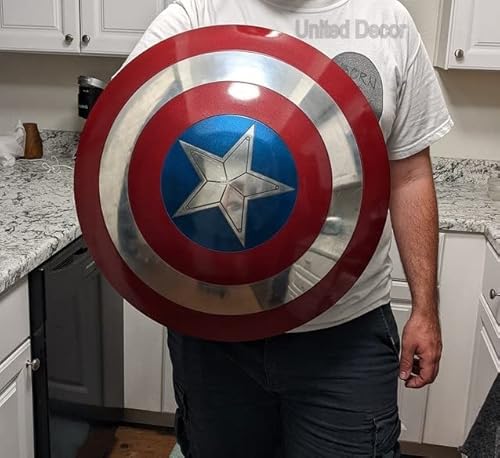 United Decor Avengers Replica 1:1 Marvel Anniversary 75th Legends Shield Capitán América Metal Prop Cover