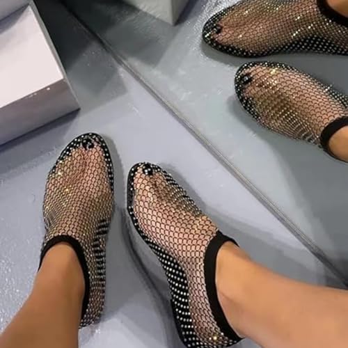 Elegant Shoes for Women Bling Shoes Ultra Comfortable Shiny gem mesh Flats Shiny gem mesh Flats, Ultra Comfortable Shiny gem mesh Flats4