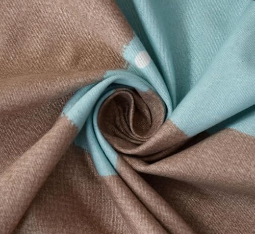 Image of Home Premium Cotton Flat Floral Double Bedsheets with 2 King Size Pillow Covers | Double Bed Breathable | Wrinklefree | Ultrasoft 220 TC Supersoft | 90x90 Inches| Beige & Brown