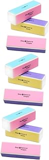 FRCOLOR 9 Pçs Ferramenta Quadrada Bloco De Buffer De Unhas Ferramentas De Pedicure Lixadeira De Bloco De Unhas 4 Vias Bloco De Buffer De Esmalte Buffer De Polidor De Unhas Lixa De Unhas