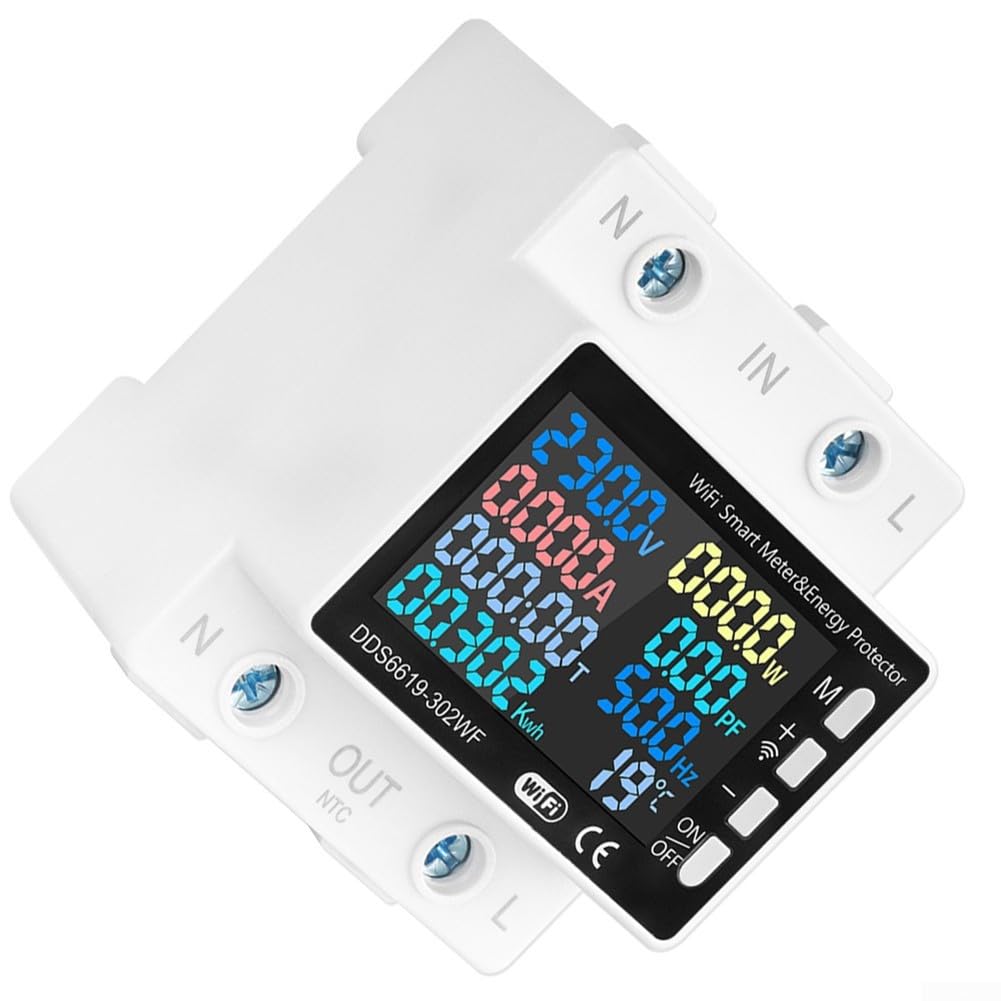 WiFi Smart Stromzähler 63A DIN-Schiene Fernsteuerung