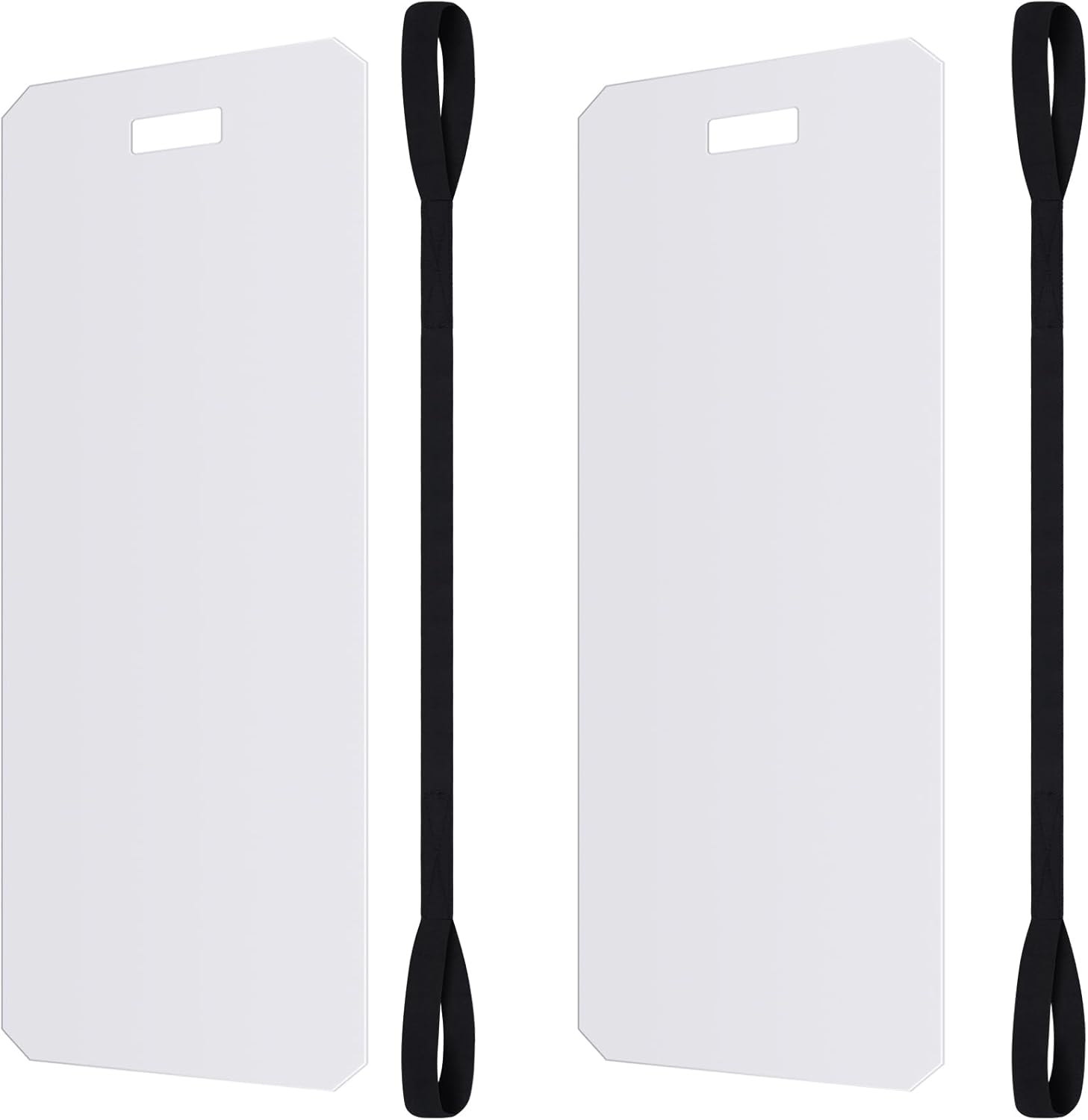 Wenqik 2 Pcs Appliance Sliders for Refrigerators Plastic Appliance Glide with Pull Strap Furniture Moving Slides for Tile Hardwood Floors Protection Glides Easily(29.92 x 8.07 Inches)