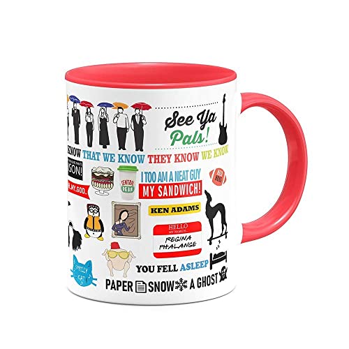 Caneca Friends Icons Moments B-red