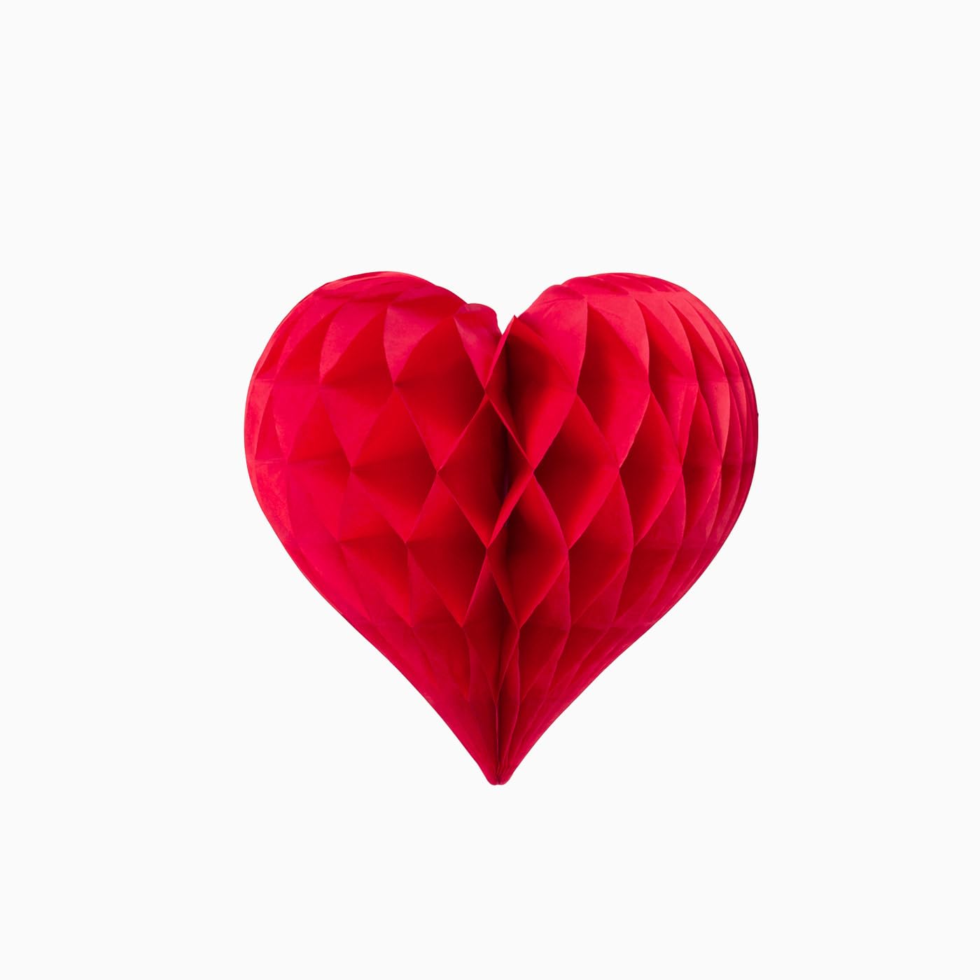 OH YEAH - 3 Figuras Honeycomb Corazón Rojo - 25 cm - Decoración Honeycomb San Valentín - Adornos San Valentín - Bolas Papel de Seda - Corazón Rojo - Día de los Enamorados - FÁCIL Montaje