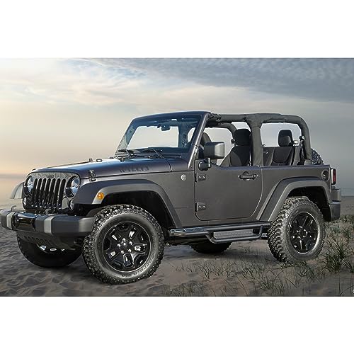 Estribos laterales 6 pulg. Jeep Wrangler JK 2007-2018 miniatura 4