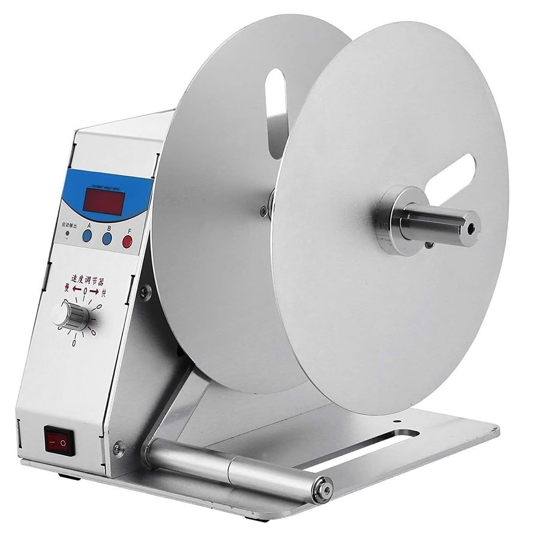 Automatic Label Rewinder Machine - 1-8 Inch/sec Speed, Fits 1.5in Core, Bidirectional For Barcode Printers