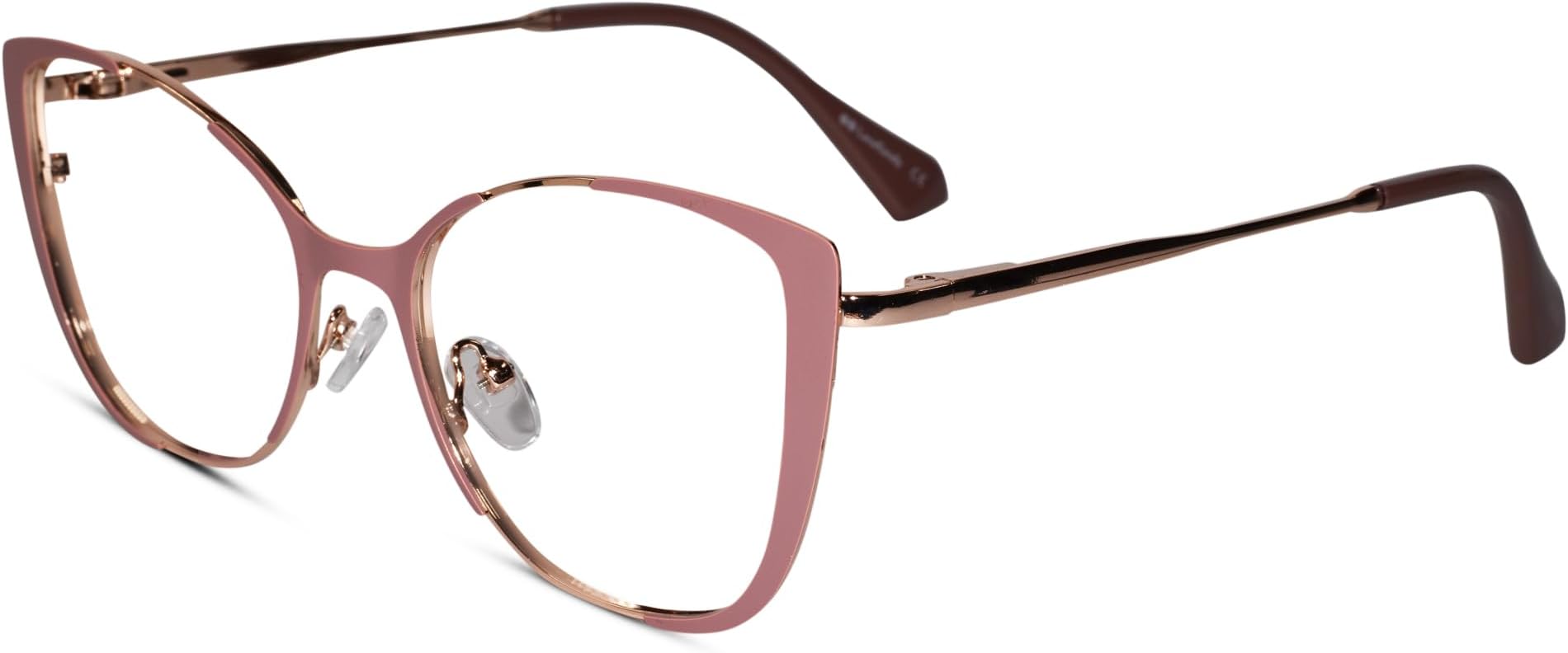 LensKandy Cat Eye Shape Glasses for Women | Blue Cut Cat Eye Full Rim | Zero Power | Anti-Glare & UV Protection | Large Size Eyeglasses for Screen Use | Lightweight & Blocks Harmful Rays