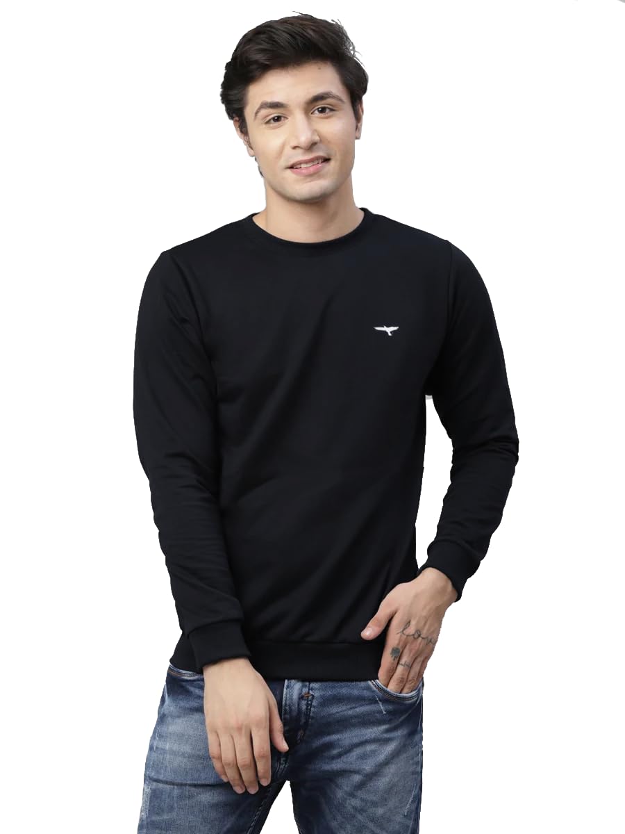 Full Sleeve Solid Men Round Neck Sweatshirt-image-14