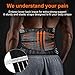 ENKEEO Lumbar Lower Back Brace and Support Belt with Breathable Mesh and Dual Adjustable Straps for Back Pain & Stress Relief