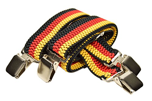 Klassieke Heavy Duty X-Vormige Bretels met Extra Sterke Clips. Country Kleuren, 4cm - Afbeelding 3