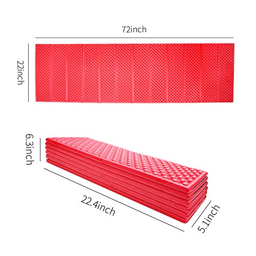 AceCamp Portable Foam Sleeping Pad, Full Length Accordion Sleeping Mat for Camping & Hiking, Lightweight, Soft & Compact Cushion for Sleeping Bag, Comfort, Tent, Rocky Terrain