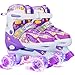 Cunmucu Roller Skates for Girls and Boys, Women and Men, 4 Size Adjustable Adult Kids Toddler Roller Skates Outdoor Indoor, Patines para NiÃ±as NiÃ±os with Light up Wheels