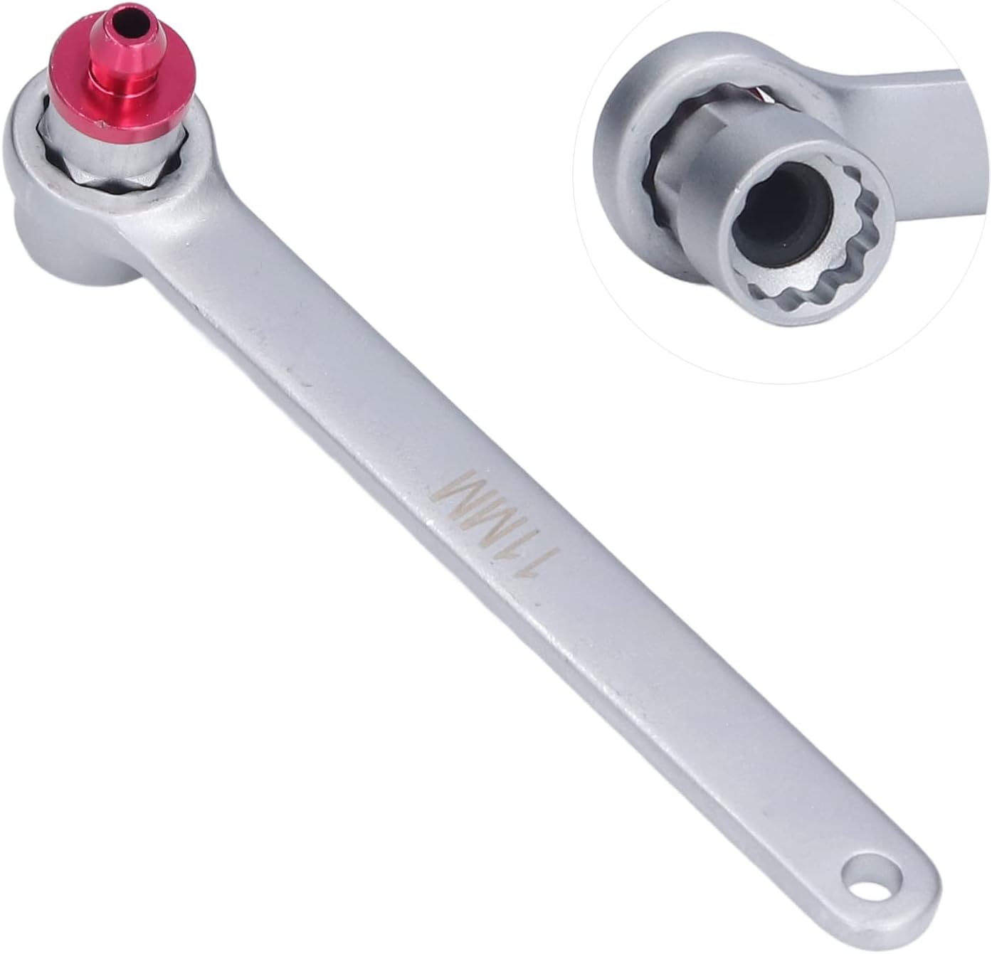 11mm Brake Bleeder Wrench with Check Valve Mini Brake Fluid Clutch Bleeder Wrench Steel Brake System Bleeding Tool for Car Truck Motorcycle