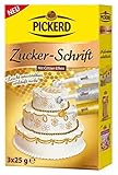 Mit Zucker-Schriften setzen Sie glitzernde Highlights und zaubern liebevolle Dekorationen und Beschriftungen auf Keksen, Kuchen und Gebäck.
