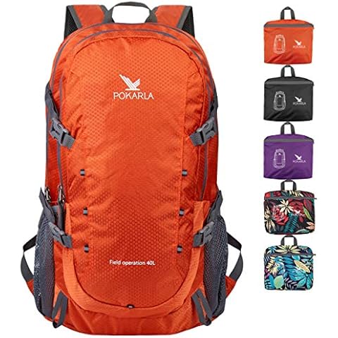 POKARLA 40L Mochila Ligera y Plegable para Senderismo Cover