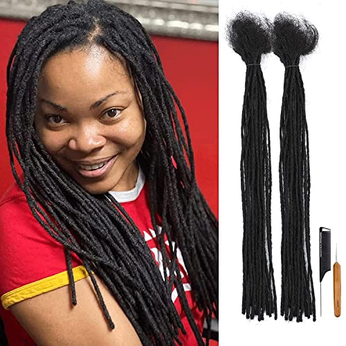 Aonkia loc extensions human hair 10inch 28s 1b 0.2cm