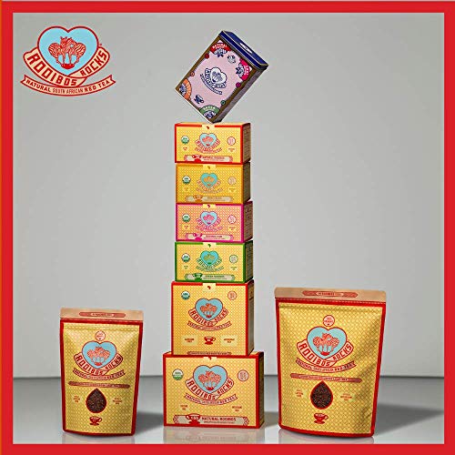 image for Rooibos Rocks Rooibos Tea Immune Support Variety Tin - 40 USDA Organic