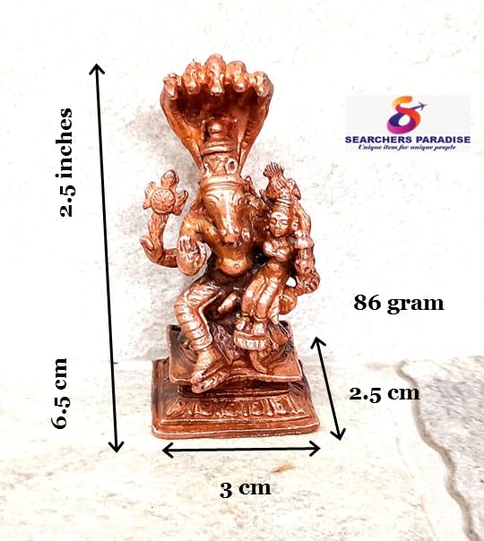 Image of Copper Idols of Lakshmi Varahar, 2.5 inches, 86 Grams Copper Handmade Pack of 1 Piece