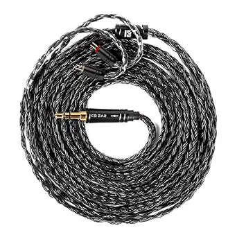 Keephifi 5ft 2-Pin IEM Cable for In-Ear Monitors, 1.5m, Compatible with Truthear x Crinacle Zero, Moondrop Blessing 3, Kiwi Orchestra Lite, and More