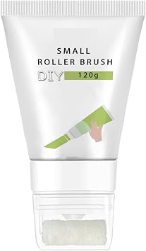 Small Roller Spackle Wall Repair Brush, 2-in-1 Small Rolling Brush Wall Paint Repair Tool, Quick Drying and Waterproof Wall Roller Paint Repair Paste for Living Room, Bedroom, Bathroom